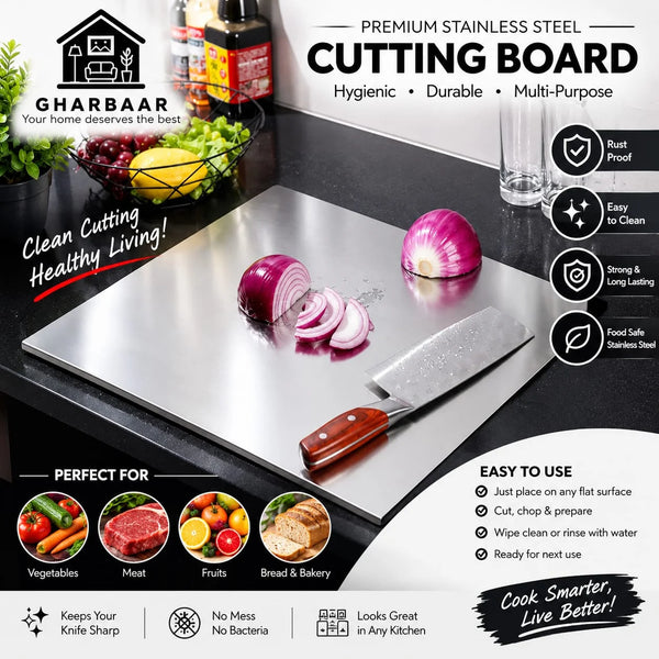 Stainless steel cutting board