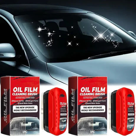 Automotive Oil Film Cleaning Brush for Car & Bike Grease Removal