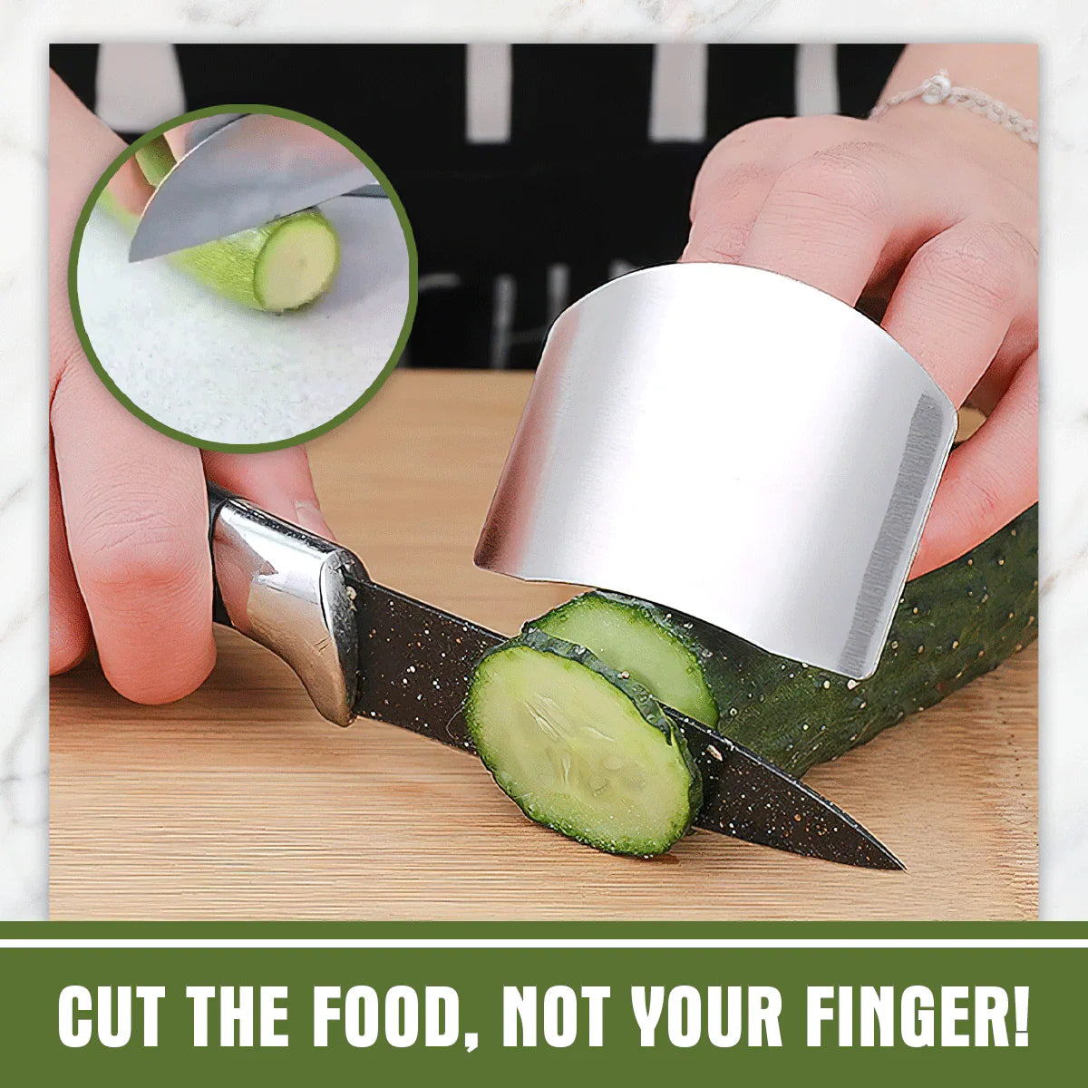 Buy 1 Get 2 Free Stainless Steel Finger Protectors (3 Pcs)