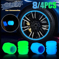 Car & Bike Glow Radium Tire Air Valve Caps for Cars & Motorcycles