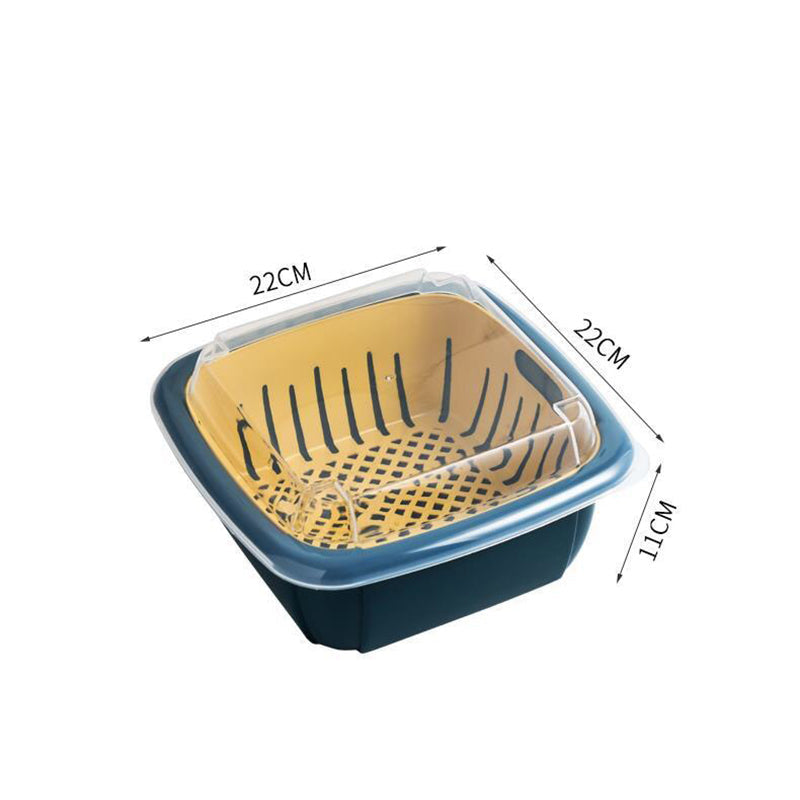 Buy 1 Get 2 Free 2-in-1 Fruit & Vegetable Drain Baskets (3 Pcs)