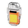 Transparent ARC Electric Lighter USB Camping COB Light Rechargeable Waterproof