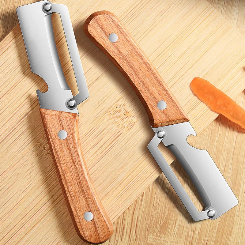 🏆 Last Day Special Price ! 🎉🎁 Thickened Stainless Steel Multi-Peeler – Heavy-Duty, Wide Blade, Bottle Opener 🍺