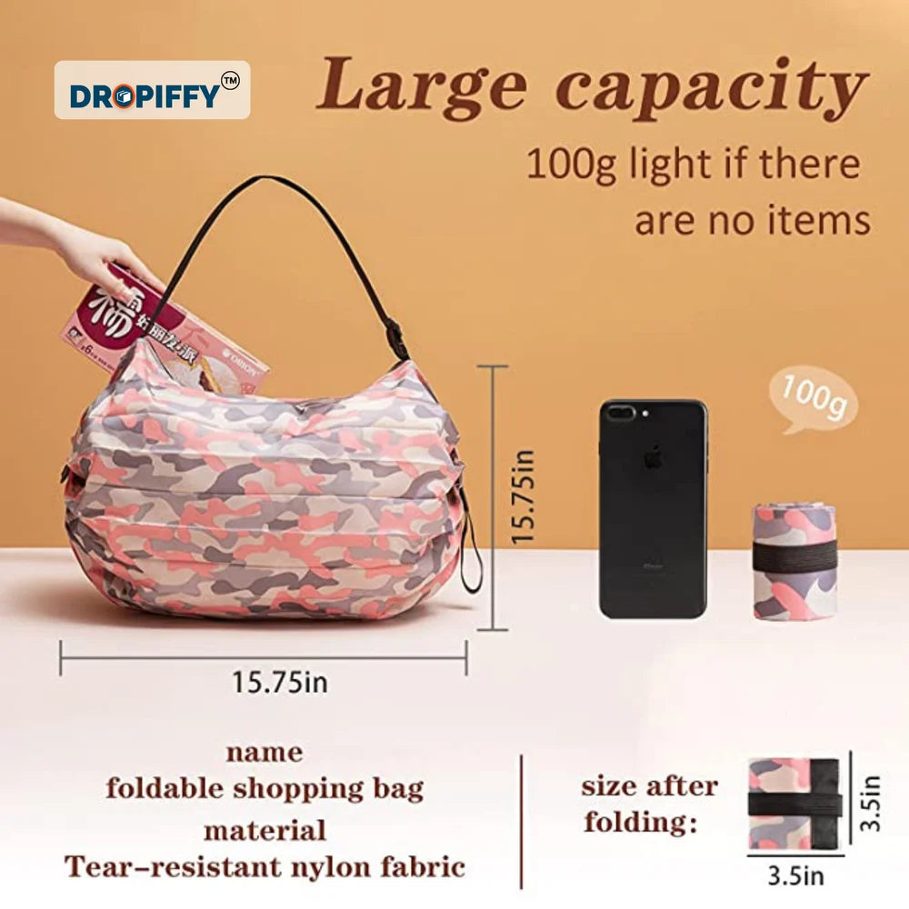 Polyester Printed Foldable Shopping Bag Polyester Roll up Bag