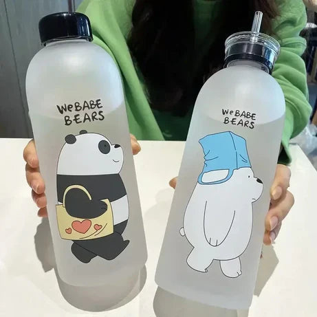 We Baby Bears Cartoon Water Bottle BPA-Free Leakproof & Durable