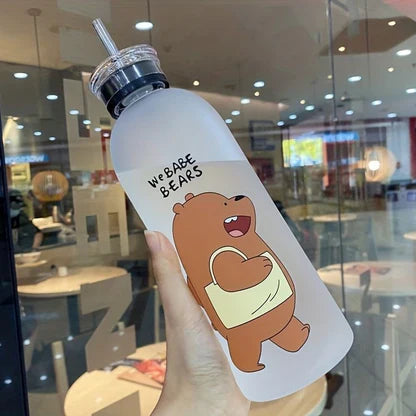 We Baby Bears Cartoon Water Bottle BPA-Free Leakproof & Durable