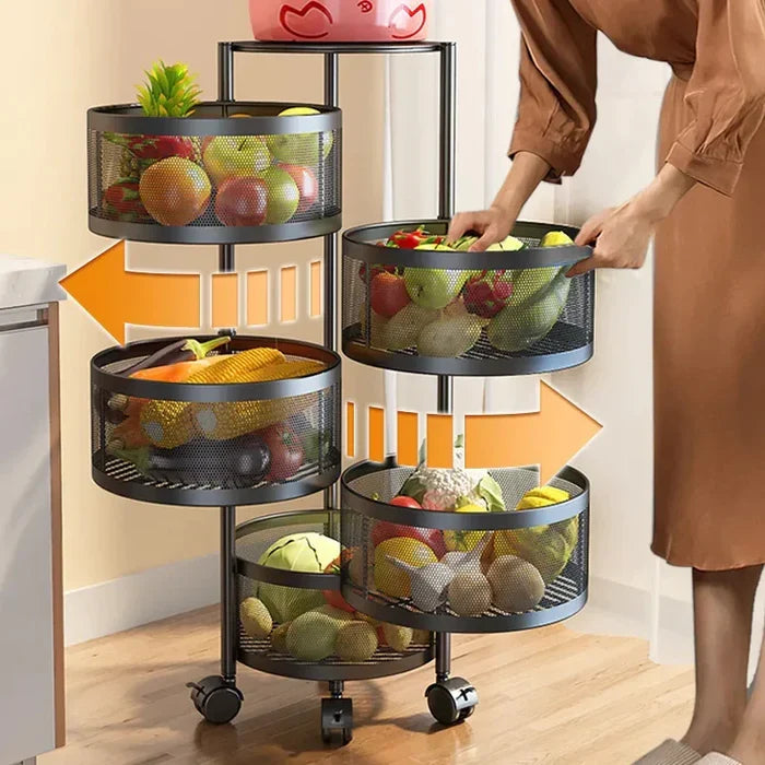 Premium Round Metal Trolley