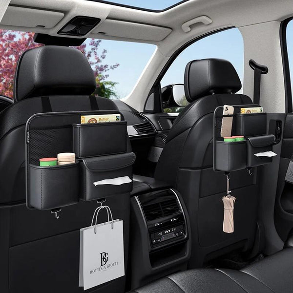 Leather Multifunctional Car Backseat Organizer