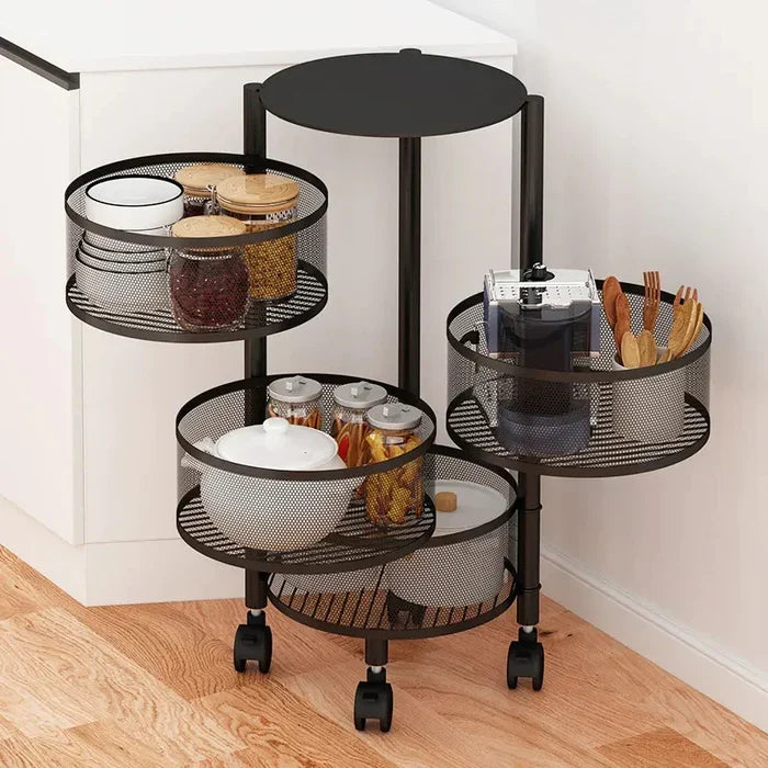Premium Round Metal Trolley