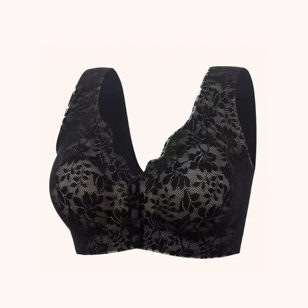 ✨LAST DAY SALE 49% 🔥🔥🔥– Plus Size Zero Feel Lace Full Coverage Front Closure Bra