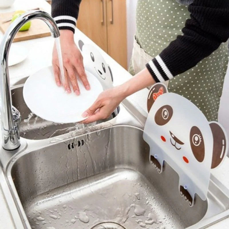 Cute panda kitchen sink splash guard