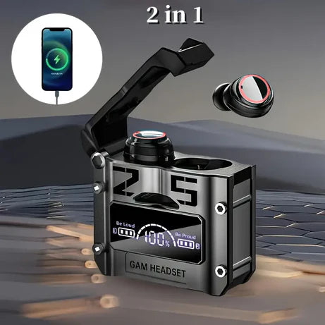 M25 TWS True Wireless Bluetooth Earbuds with LED Battery Display