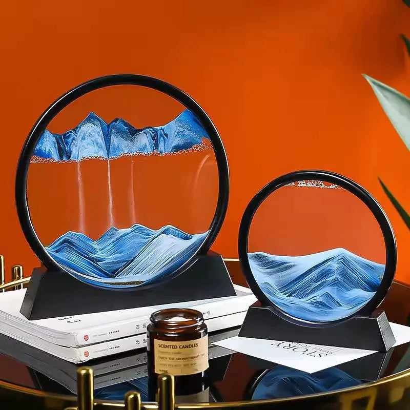 WEPRO™ 3D MOVING SAND ART PICTURE SANDSCAPE IN MOTION DISPLAY FLOWING SAND FRAME FOR DECORR