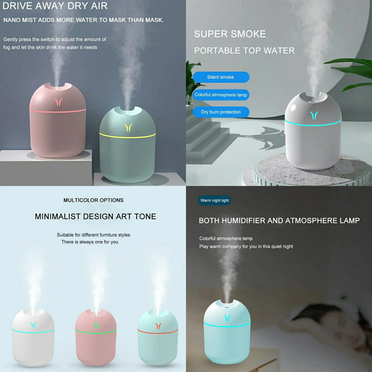USB Air Humidifier Diffuser Mist Maker Air Freshener