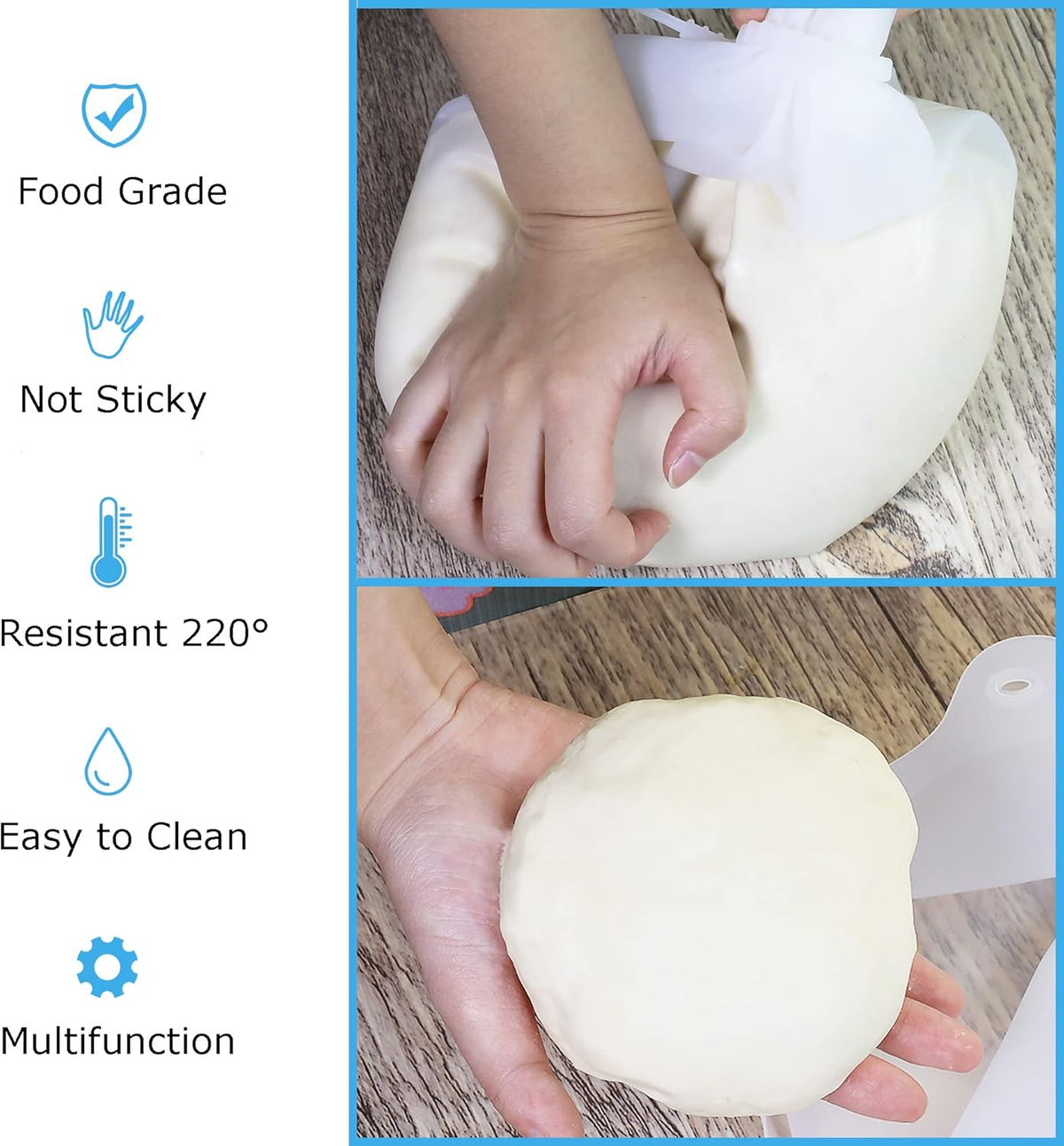 🥖 Silicone Dough Kneading Bag
