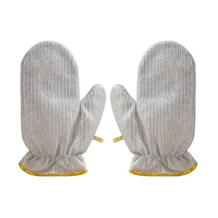 WATERPROOF STEEL WIRE CLEANING GLOVES DISHWASHING DURABLE THICKENED WASHING GLOVE INSULATION KITCHEN GLOVES HOUSEHOLD