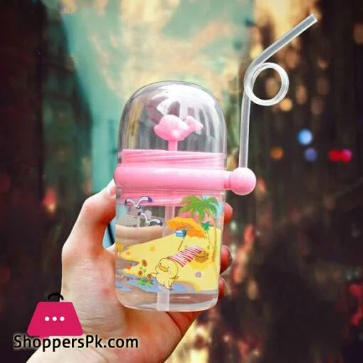 250ML Baby Drinking Cup Kids Whale Water Spray Cartoon Baby Feeding Cups with Straws Water Bottles Outdoor Children’s Cups