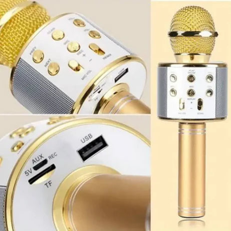 3-in-1 Bluetooth Karaoke Microphone with Speaker & Recorder
