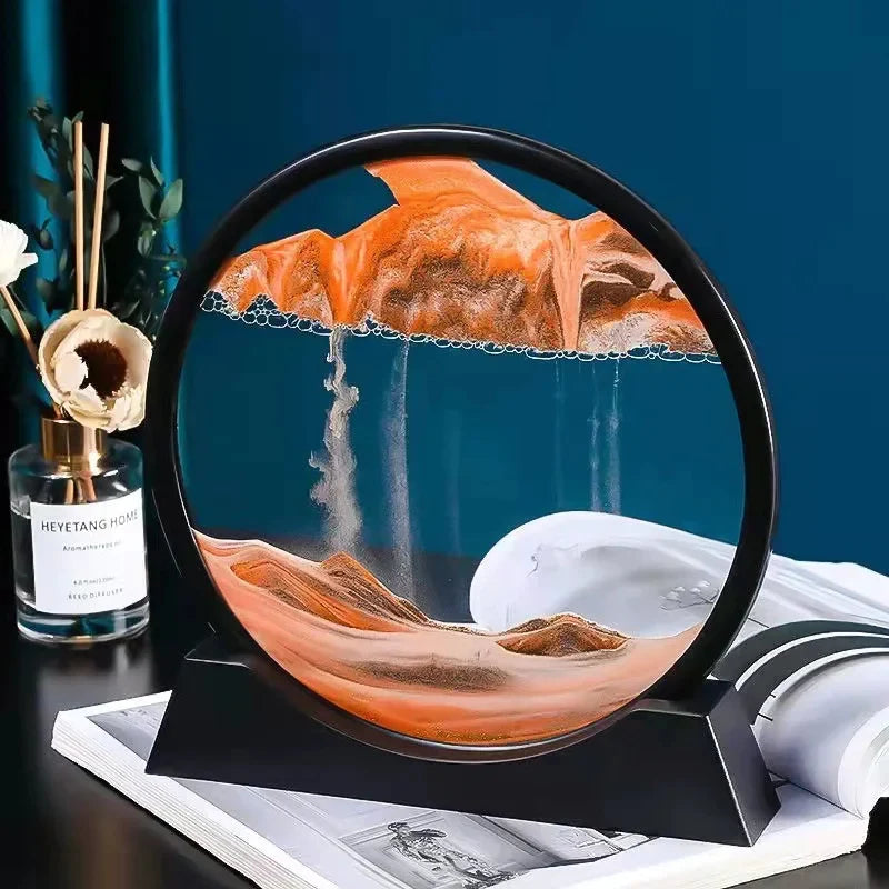 WEPRO™ 3D MOVING SAND ART PICTURE SANDSCAPE IN MOTION DISPLAY FLOWING SAND FRAME FOR DECORR
