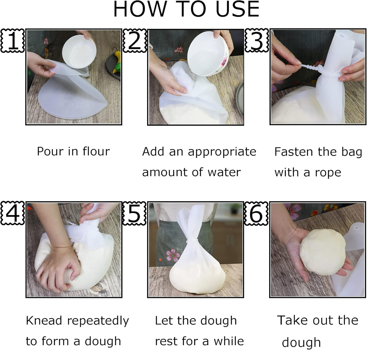 🥖 Silicone Dough Kneading Bag