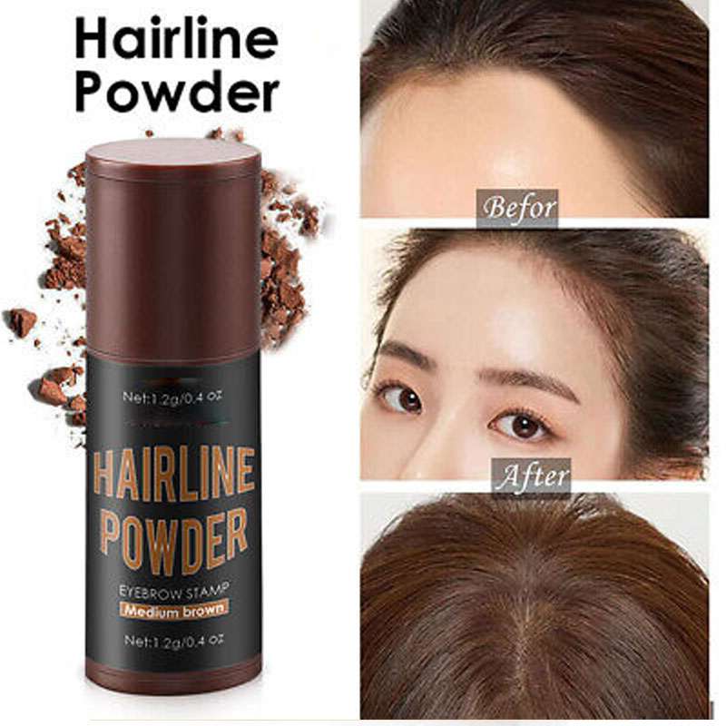 2 in 1 Hairline & Eyebrow Powder Waterproof Hairline Shadow Powder