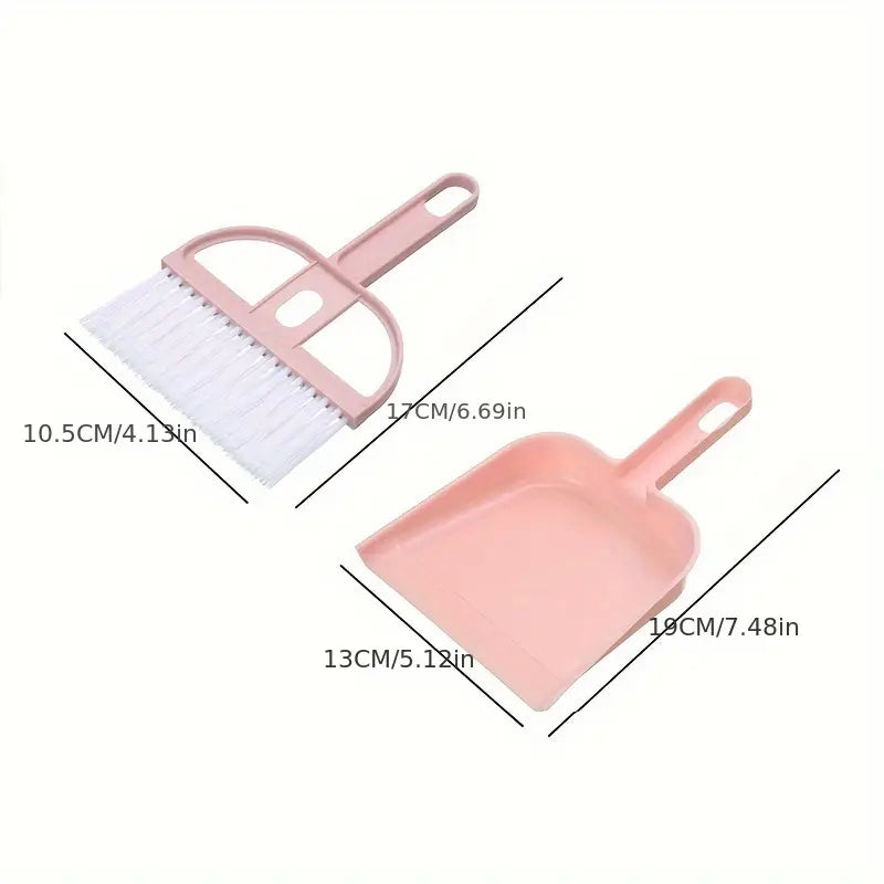 Mini Desktop Cleaning Brush & Dustpan Set for Home & Office