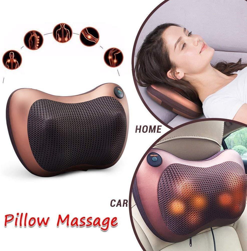 Electric Massager Pillow with Heating for Neck & Back Pain Relief