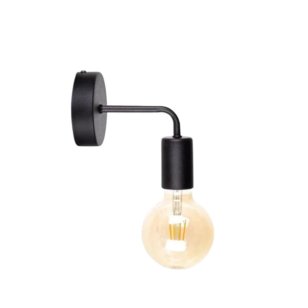 Crystal wall mounted lamp with bulb
