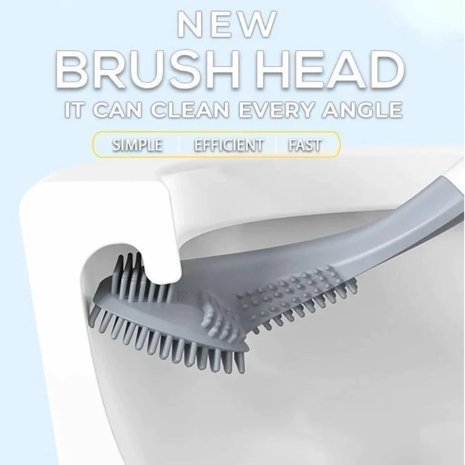 2 Golf Style Toilet Brush Bathroom Cleaning with High Quality Long Handle