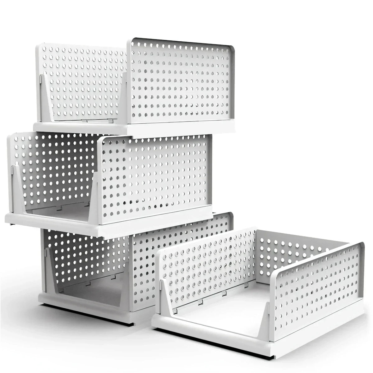 Foldable Storage Bin Stackable Drawer