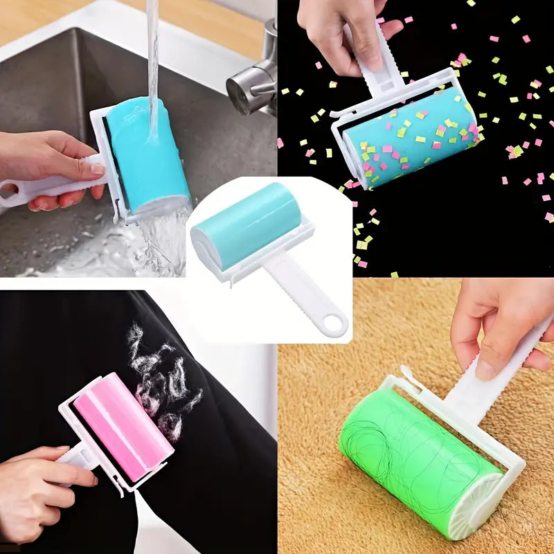 Pack of 2 Washable Reusable Sticky Lint Rollers for Lint Removal