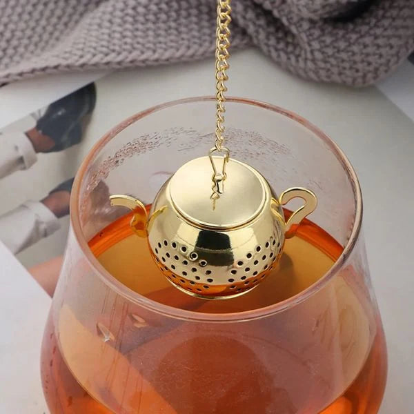 Teapot shape stainless steel tea infuser