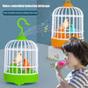 Voice-Controlled Bird Cage Toy with Lights & Sounds for Kids