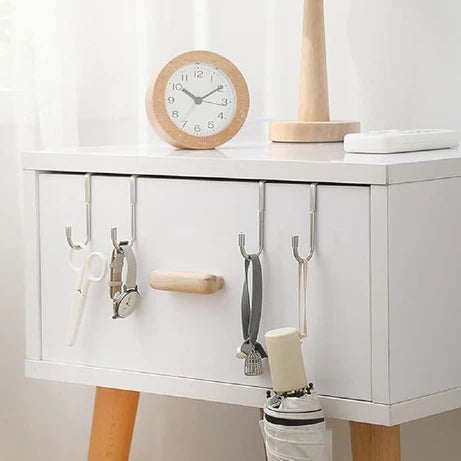 Buy 1 Get 1 Free Heavy Duty Stainless Steel Door Drawer Cabinet Hook For Hanging Clothes Towel Bags and Sundries (2 Pcs)