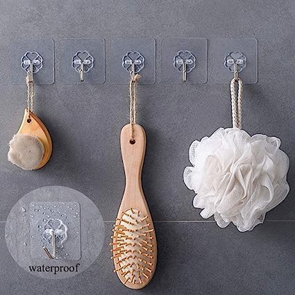 Self-adhesive screw hooks pack of 5