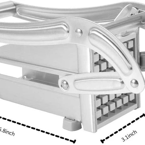 Stainless Steel French Fry Cutter & Vegetable Slicer for Kitchen