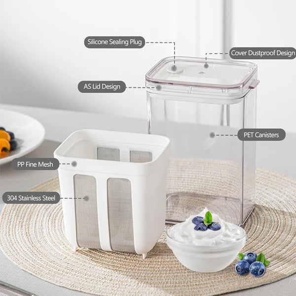 Multifunctional Yogurt Filter with Fine Mesh Strainer