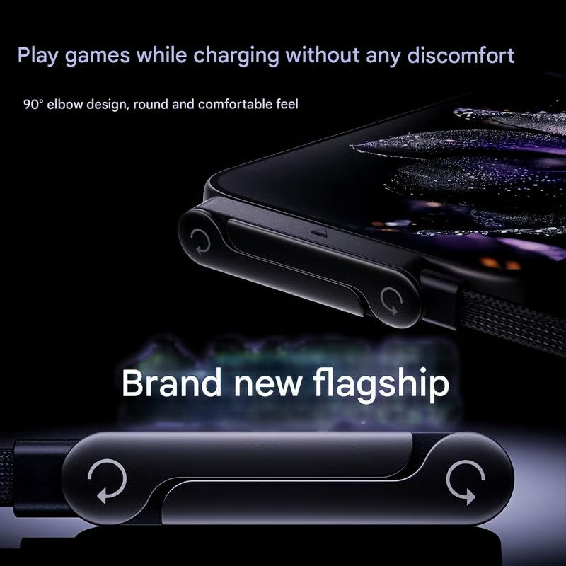2-in-1 Fast Charging Cable with Phone Stand