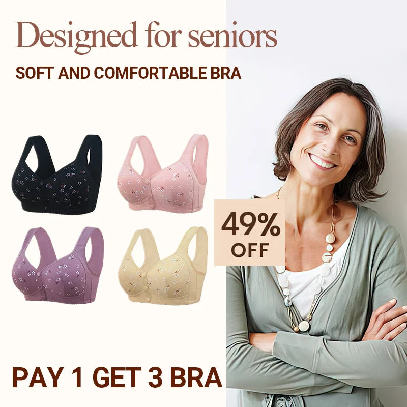 BUY 1 GET 2 FREE🔥 Comfortable & Convenient Front Button Bra