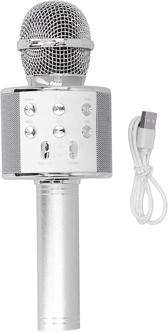 3-in-1 Bluetooth Karaoke Microphone with Speaker & Recorder