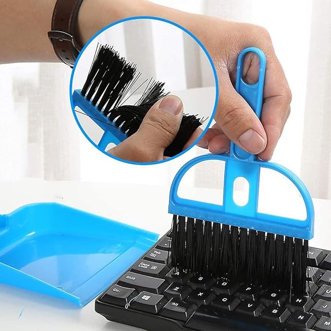 Mini Desktop Cleaning Brush & Dustpan Set for Home & Office
