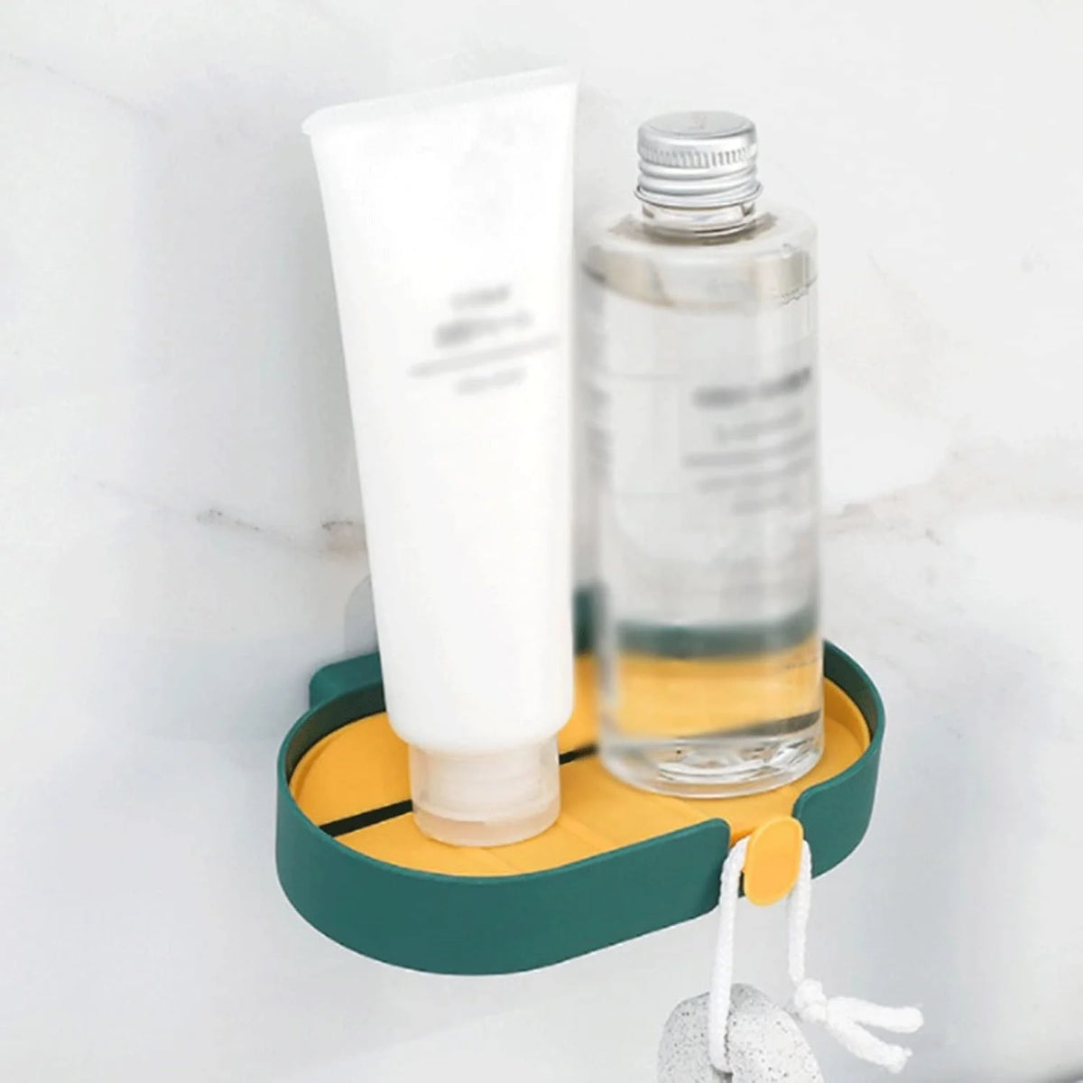 Wall-Mounted Double Drain Soap Tray