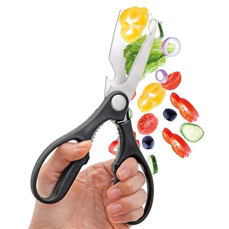 Stainless Steel Kitchen Scissors for Meat, Fish, Vegetables & Herbs