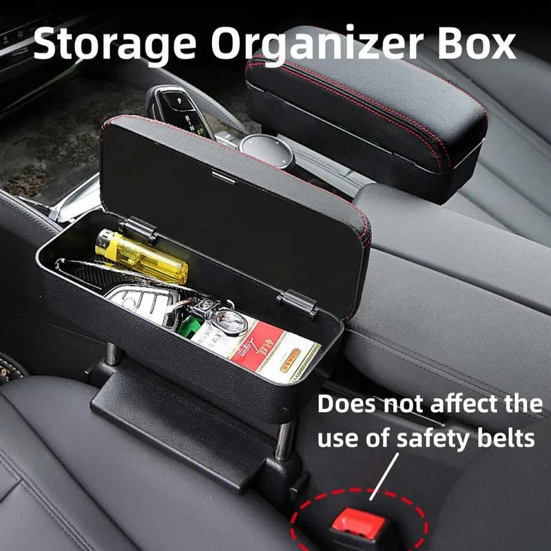 Car Driving Elbow Rest, Armrest Box, Wireless Charging Storage Box, Car Seat Gap Storage Storage Box