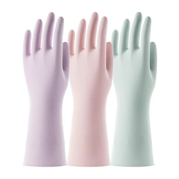 PVC Heat Resistant Multipurpose Cleaning Gloves for Kitchen Use