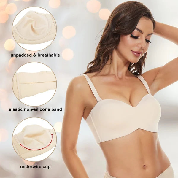 Buy Two & Free Shipping!🥰Full Support Non-Slip Convertible Bandeau Bra