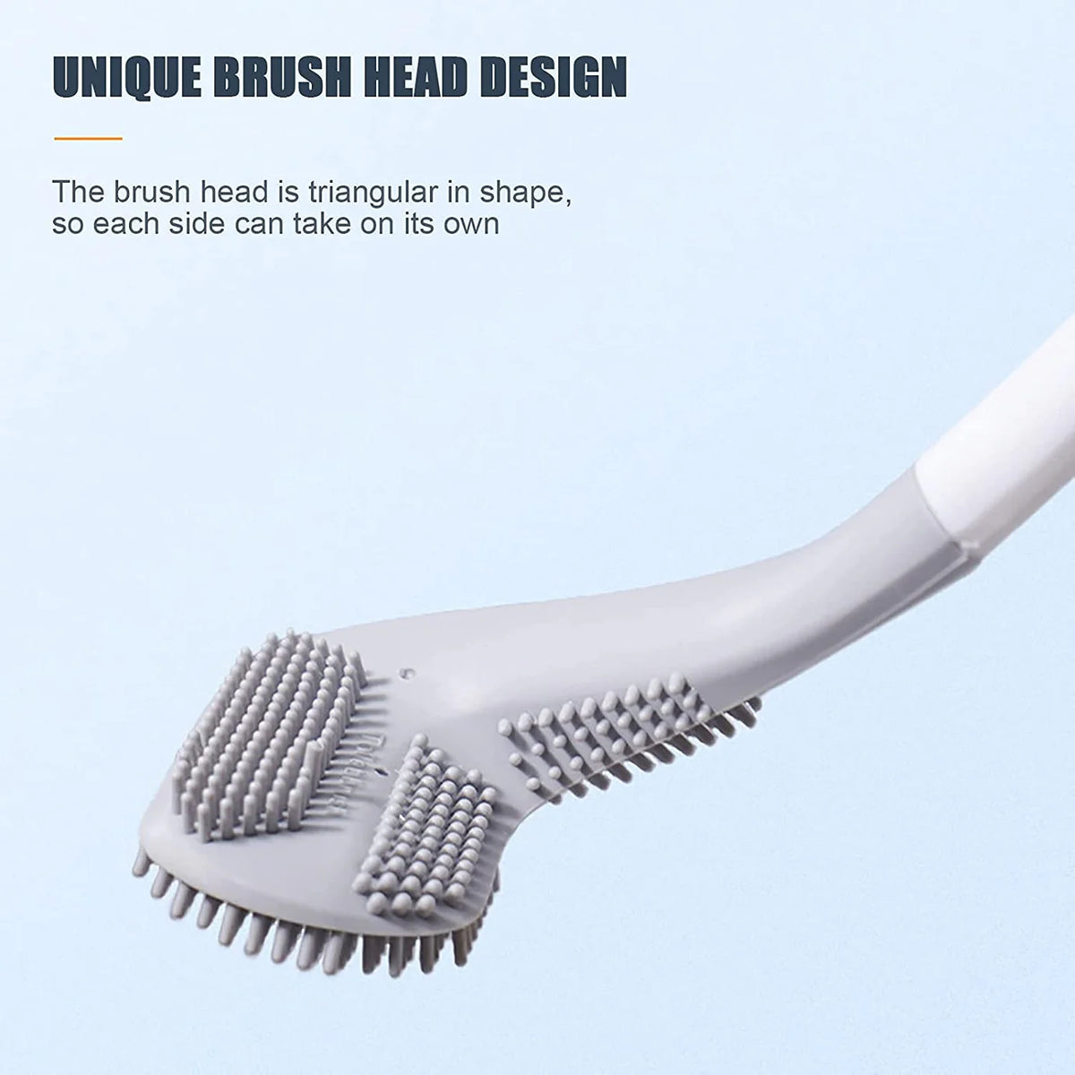 2 Golf Style Toilet Brush Bathroom Cleaning with High Quality Long Handle