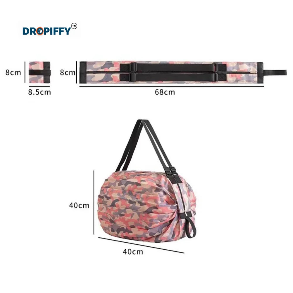 Polyester Printed Foldable Shopping Bag Polyester Roll up Bag