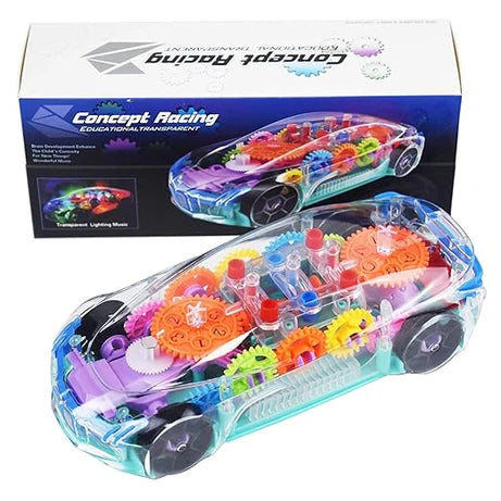 Gear Simulation Bump & Go Car with Lights & Music for Kids