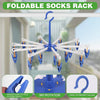360° Foldable Sock Dryer Hanger for Travel, Towels & Baby Clothes